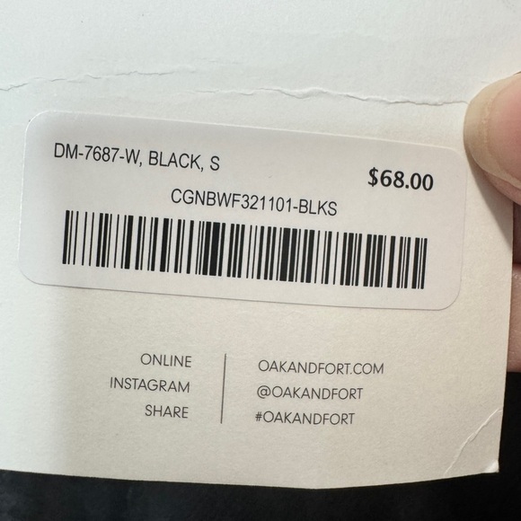 Oak + Fort High Waisted Paperbag Jeans Black - Picture 9 of 13